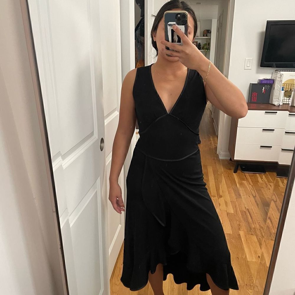 ABS Allen Schwartz 90s midi dress